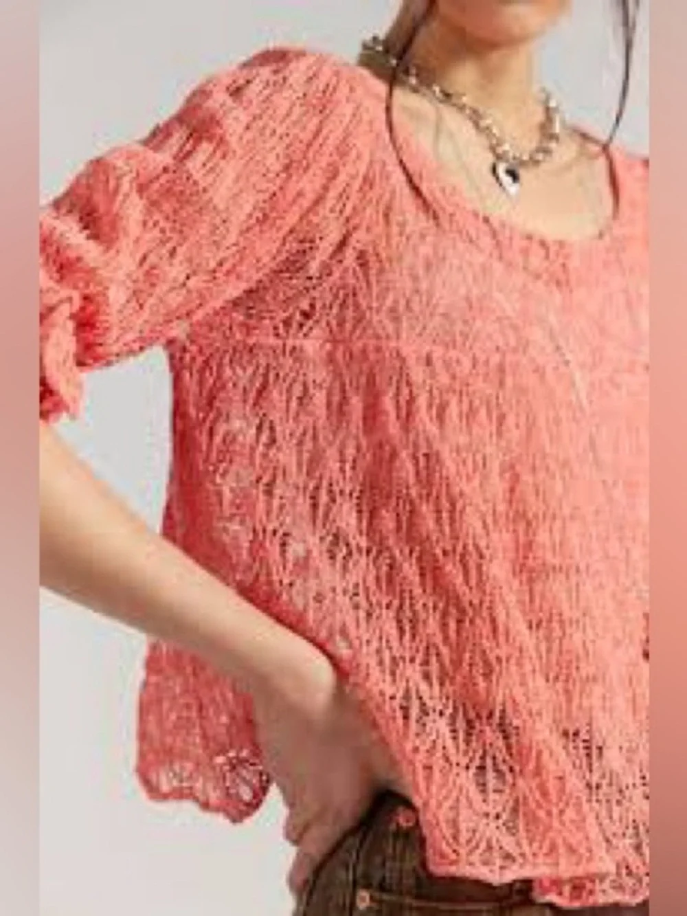 NWT! FP Free People Moonstruck Babydoll Blouse Sz Medium & Large